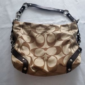 Brown/Tan Coach purse